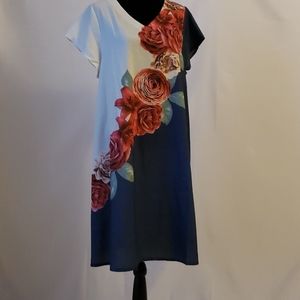 Cotton and silk dress